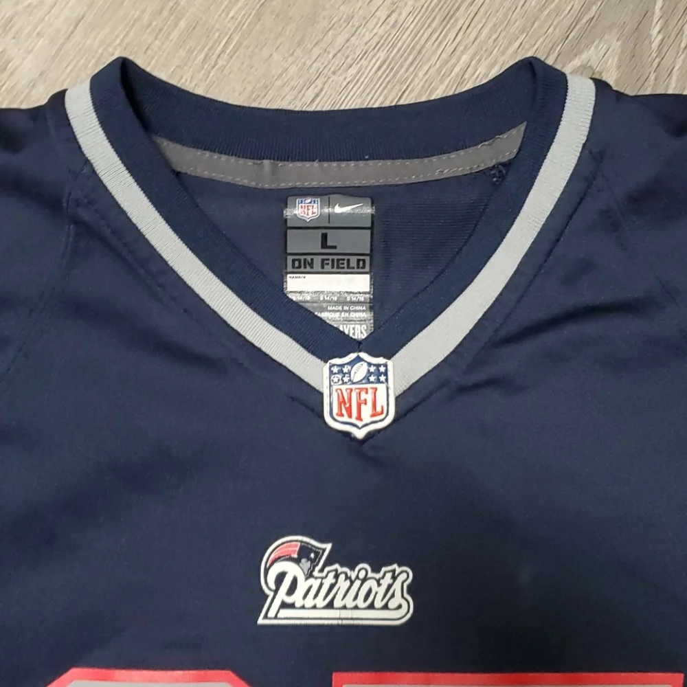 Nike New England Patriots Gronkowski #87 Jersey Kids Size L Navy NFL Youth